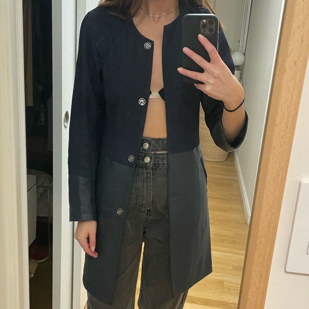Suede and leather custom jacket
